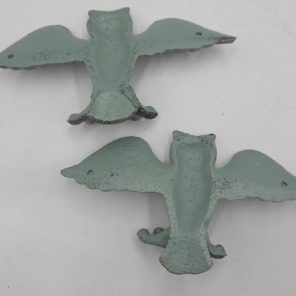 Wrought Iron Owl Wall Hooks